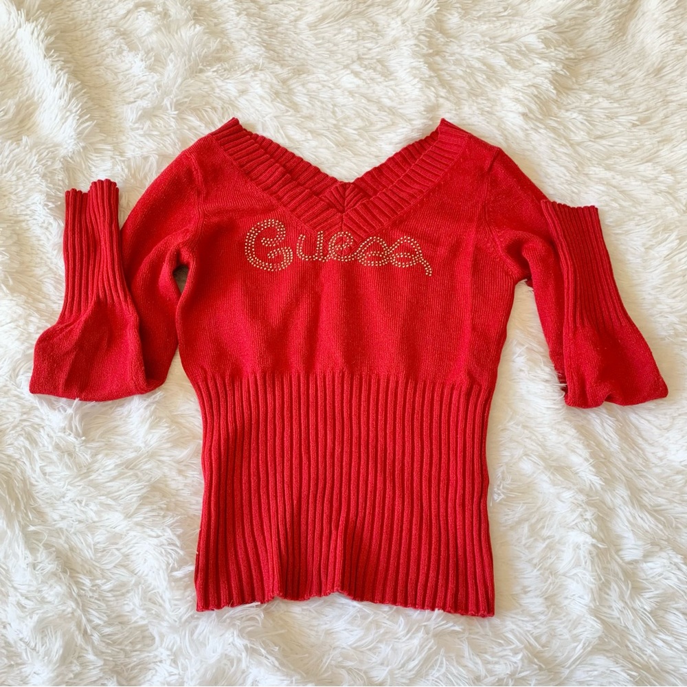🧁 2 for $20 Red V neck Holiday blouse
